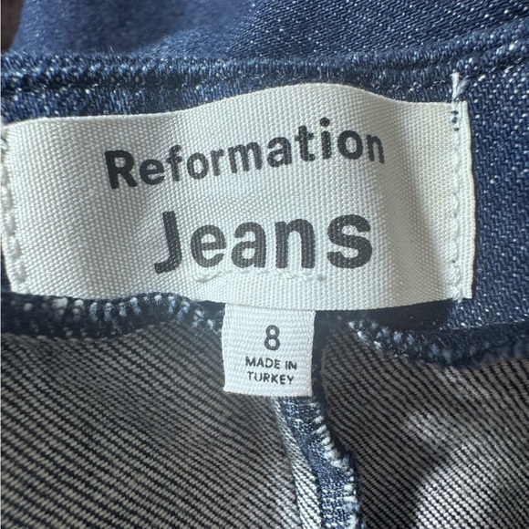 Reformation Delphinia Denim Dress Size 8 - Picture 9 of 16